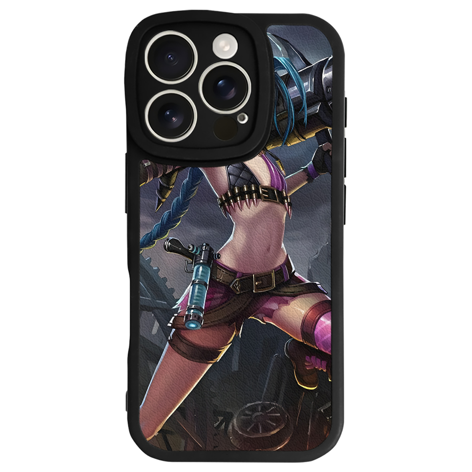 （画像用） リーグ・オブ・レジェンド League of Legends LOL 【iPhone 16シリーズ対応】シリコンスマホケース（レザー調） 材質：シリコン